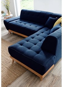 Морскосин ъглов разтегателен диван десен ъгъл Dazzling Daisy - Miuform