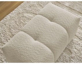 Бежова табуретка от прежда с примки от букле Roxelane – Bobochic Paris