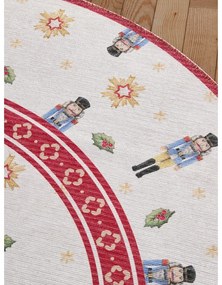 Червен кръгъл килим с коледен мотив ø 160 cm Toy's Delight Nutcracker – Villeroy&amp;Boch