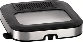 Фритюрник Elite ЕDF-1102, 1200W, 2.5 л, 150-190C, Прозорец за наблюдение, Филтър против миризми, Термостат, Инокс/черен