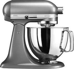Планетарен миксер KitchenAid Artisan Elegance 5KSM125ECU Contour silver, 300W, 4.8 л, Direct drive, 10 скорости, Сив металик