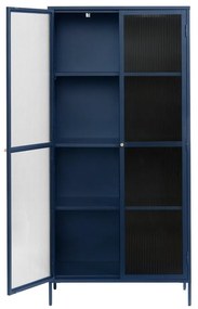 Тъмносин метален шкаф 90x190 cm Bronco - Unique Furniture