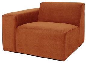 Модул за оранжев велурен диван (ляв ъгъл) Sting - Scandic