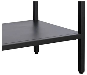 Черна метална витрина 90x160 cm Carmel – Unique Furniture