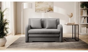 Сив кадифен сгъваем диван 130 cm Ario – ELTAP