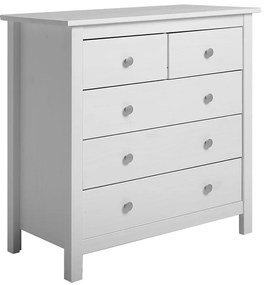 Бял висок скрин от масивен бор 79x80 cm Berna – Marckeric