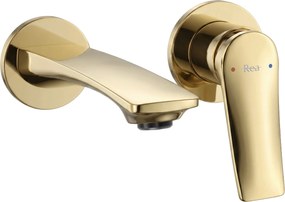 Смесител за мивка за вграждане REA VISION Gold + BOX
