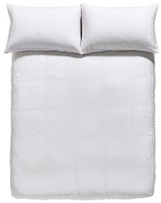 Бяло памучно спално бельо от сатен за двойно легло 200x200 cm - Bianca
