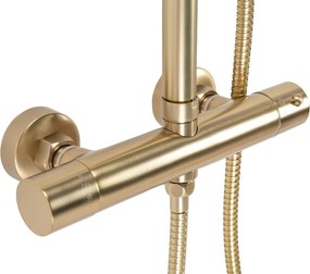 Комплект за душ с термостат Rea PAROT BRUSHED GOLD