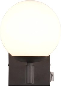 Матово черно стенна лампа ø 14 cm Kula – Trio