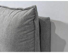 Бежово двойно тапицирано легло с място за съхранение с включена подматрачна рамка 180x200 cm Garance – Bobochic Paris