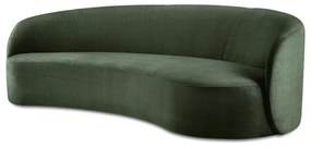 Асиметричен диван от зелено кадифе , вдясно Debbie - Mazzini Sofas