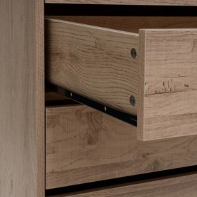 Отворен модулен шкаф от декор от дъб в естествен цвят 60x180x45 cm Modular – Casa Selección