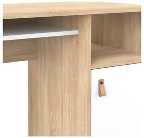 Работна маса с дъбов плот 50x115 cm Oxford - TemaHome