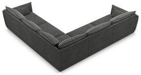 Сив ъглов диван (променлив) Vanda - Mazzini Sofas