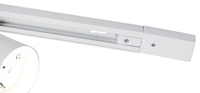 Модерна релсова осветителна система с 5 бели прожектора 1-фазен GU10 70mm - Iconic Jeana Luxe