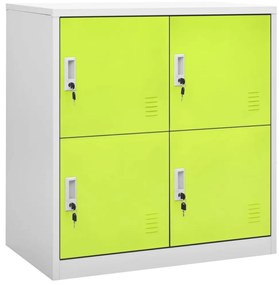 3095230 vidaXL Заключващи шкафове 5 бр светлосиво/зелено 90x45x92,5 см стомана