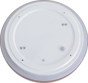Модерен плафон Sienna с бял 34cm IP44 - Walden