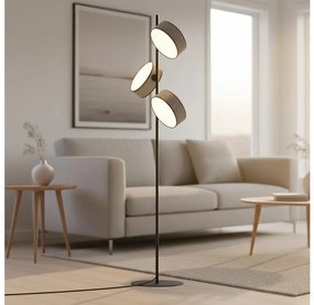 Подова лампа DRUMZ 3xE14/10W/230V сива