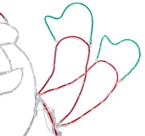 Коледна подова лампа Дядо Коледа 117 см вкл. LED с таймер IP44 - Pax