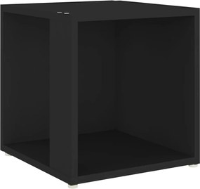 809009 vidaXL Странична маса, черна, 33x33x34,5 см, инженерно дърво
