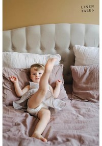 Розов/кафяв ленен чаршаф 180x260 cm Ashes of Roses – Linen Tales