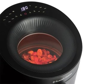 Фритюрник с горещ въздух Russell Hobbs SatisFry Panoramic 27420-56, 1650W, 5.5 л, 10 програми, Дигитален LED дисплей, Термостат, Таймер, Черен