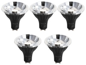 Комплект от 5 GU10 dimbare LED lamp 70mm 6.5W 600 lm 2700K