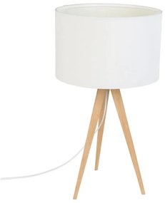 Бяла настолна лампа Дърво, ø 28 cm Tripod - Zuiver