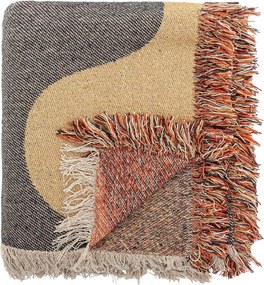 Кафяво одеяло от рециклиран памук 130x160 cm Arni – Bloomingville