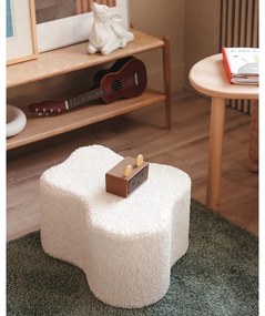 Кремав детски пуф от букле Cloud – Wigiwama