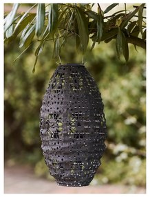 Тъмносив екстериорен LED фенер със соларен панел (височина 40 cm) Foxdale – House Nordic