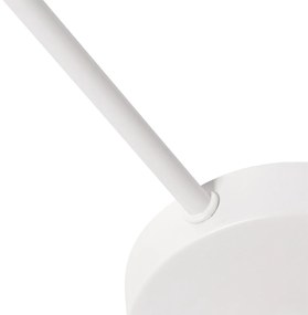 Таванна лампа бяла, сива и кафява 6-светлина - Multidrum