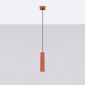Висящо осветително тяло в тухлен цвят Gleam – Sollux