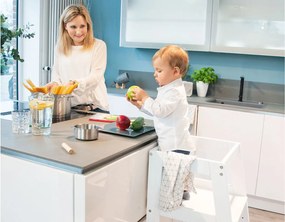 Силно регулируема детска седалка - бяла