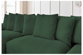 Зелен ъглов диван от рипсено кадифе Voltaire – Bobochic Paris