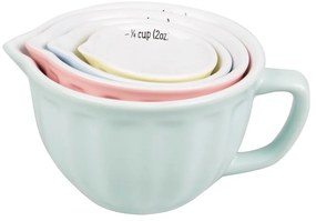 Комплект от 4 мерителни чаши от каменна керамика Retro - Sass &amp; Belle