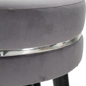 Сив тапициран бар стол (височина на седалката 74 cm) Paris – Mauro Ferretti