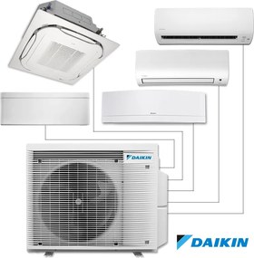 Външно тяло на мултисплит система Daikin 5MXM90A9, 30000 BTU, 64 м2, А+++, R-32, До 5 вътрешни тела, Бял