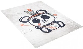 Детски килим с мотив на очарователна индийска панда Ширина: 140 см | Дължина: 200 см