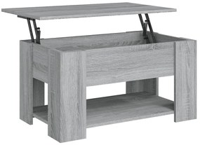 819276 vidaXL Маса за кафе, сив сонома, 79x49x41 см, инженерно дърво