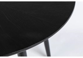 Кръгла маса за хранене с дъбов плот ø 100 cm Fabio - White Label