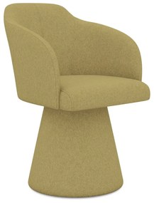 Тапициран трапезен стол в цвят горчица Kanoa – Makamii