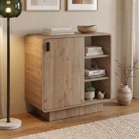 Конзола Rovel TopMebel от меламин в цвят сепет дъб 80.3x39x80.4cm