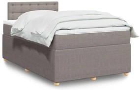 3289741 vidaXL Боксспринг легло с матрак, таупе, 120x200 см, плат