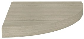 323925 vidaXL Окачен ъглов рафт, дъб, 35x35x3,8 см, МДФ