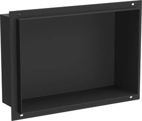 Mexen X-Wall-NR вдлъбната полица без фланец 30 x 20 см, черна - 1971302010
