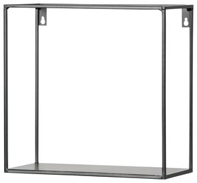 Комплект от 2 черни стенни рафта WOOOD Meert