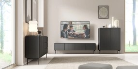 Бюфет Novo 2D-Черен