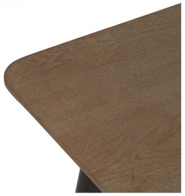 Кафява масичка за кафе от масивна ела 60x120 cm Paul – Ixia